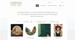 Desktop Screenshot of enormoustinyart.com